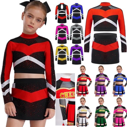 Kids girls 2pcs cheer - 2pcs,