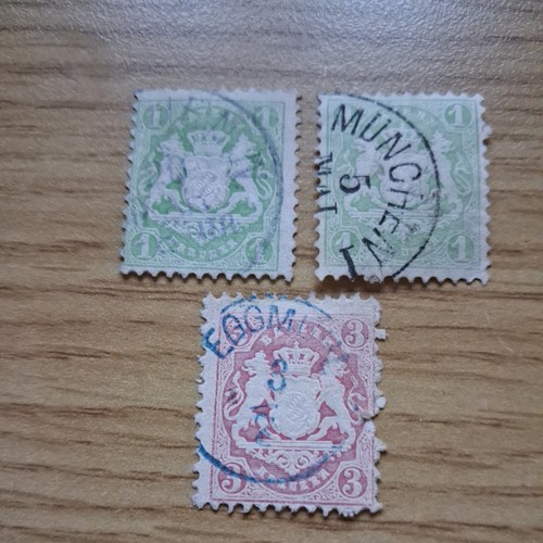 1870 german state stamps - german,