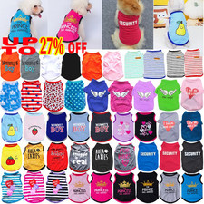 Small Dog T-Shirt Vest Pet Puppy Cat Summer Clothes Coat Top Outfit Costume