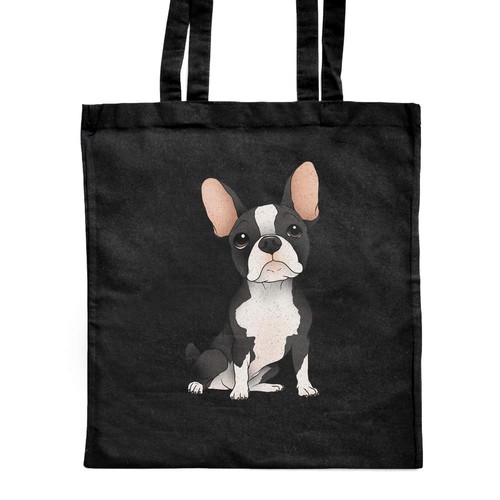 Sitting french bulldog - 'sitting, bulldog'