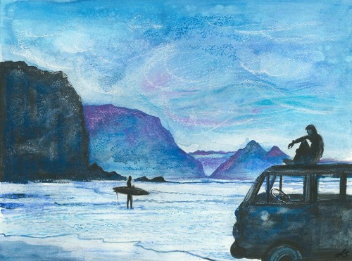 Campervan inspired artist - vw,