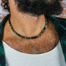 Mens Nature Stone Beaded
