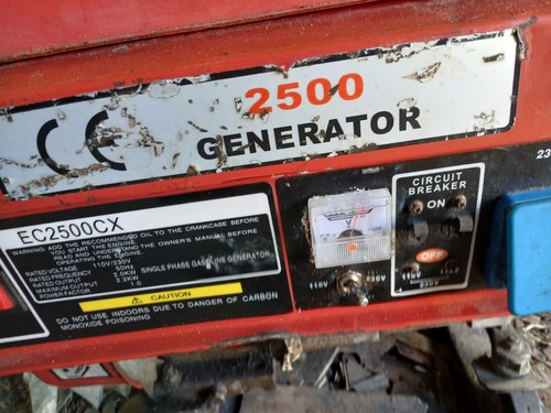 2500 generator ec2500cx