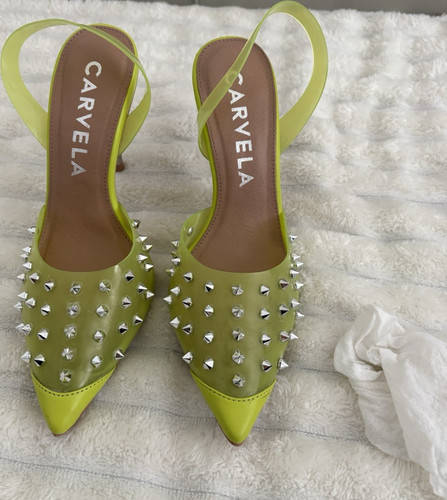Carvela green silver studded - green/silver,