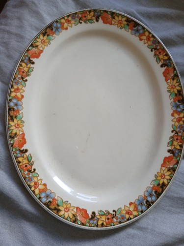 Vintage platter ivory england - platter,