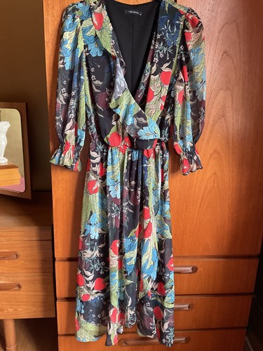 Beautiful floral midi lined