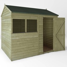 8x6 wooden garden - sheds, 8ft