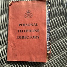 Rare Vintage GPO Telephone Exchange Directory Mancave BT Personal Phone Book