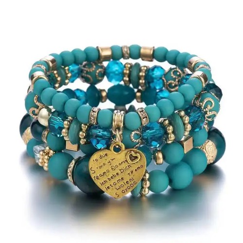 4pcs crystal bead bracelets - bead,