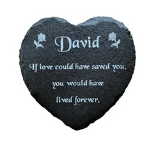 Personalised Slate Heart