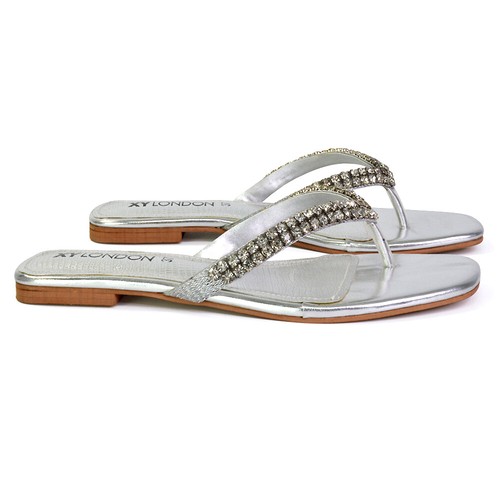 Womens diamante flip flop - womens,