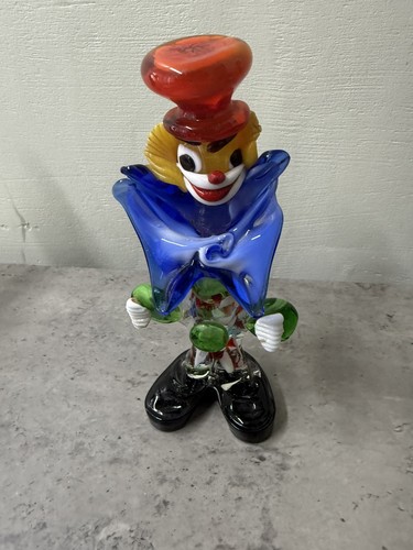 Murano glass clown figurine - glass,