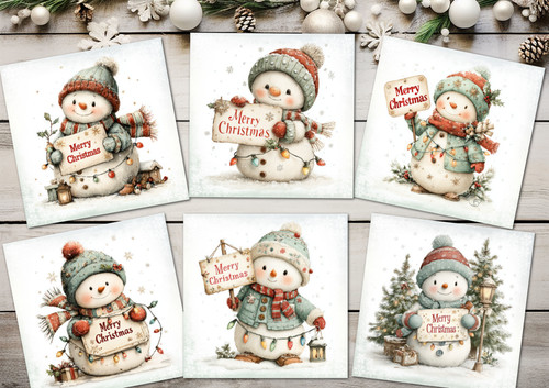Merry christmas snowmen - merry,