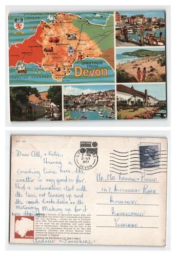 Postcard greetings from - postcard,