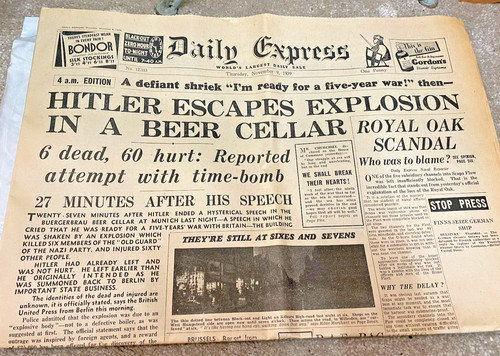 Ww2 wartime newspaper daily - -,