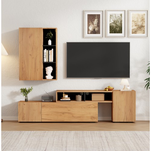 Wall unit set with display - tv,