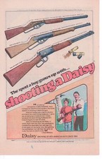1976 DAISY BB GUN PRINT AD -