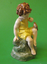 Vintage Royal Worcester Figure Friday's Child Girl 3523 - (Open Base)