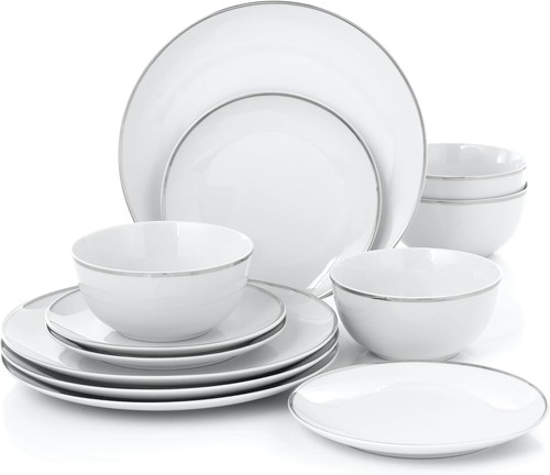 12pc dinner set - 12pc, porcelain