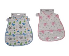 Plastic Wipe Down Baby Bibs