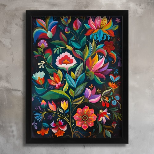 Colourful floral flowers wall - colourful,