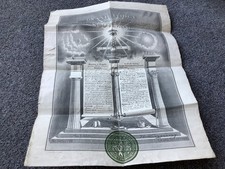 Masonic certificate, 1937