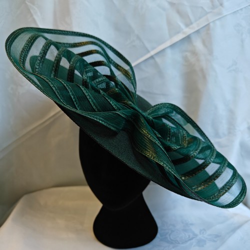 Dark green big bow wide - dark,