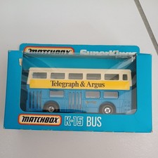 Matchbox Superkings K-15 Bus Telegraph Argus 1983 Mint Boxed
