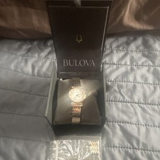 Bulova diamond accent - two, tone