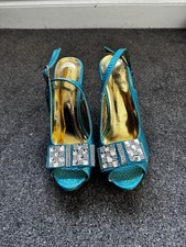Women's Open-Toe Turquoise