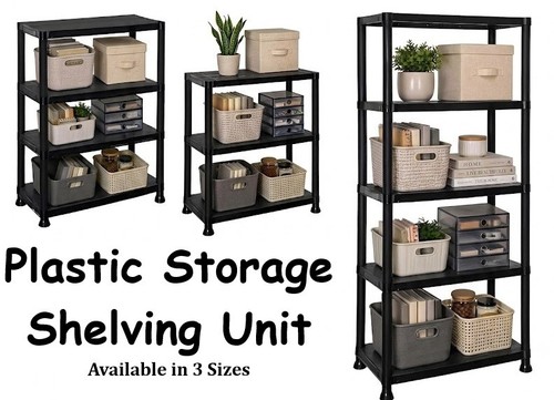 Plastic storage shelving unit - storage,