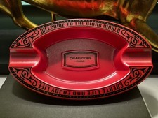 Cigar Ashtray 2 Slot Resin Ash