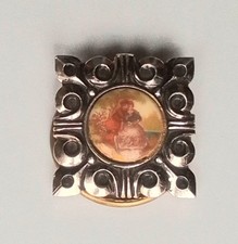 Vintage 1960s, Art Nouveau Revival Scarf Clip.