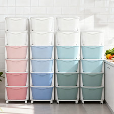 6 Drawers Rolling Storage Cart