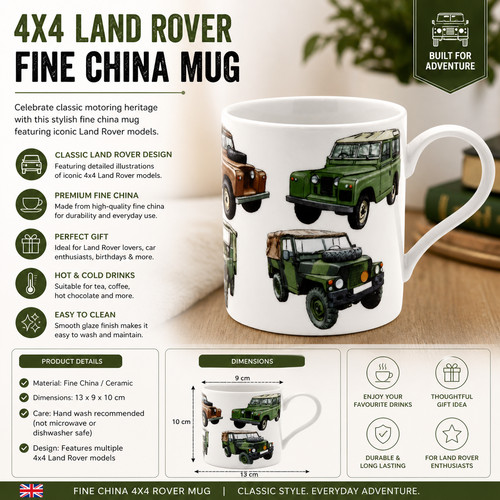 Fine china 4x4 land - 4x4, mug