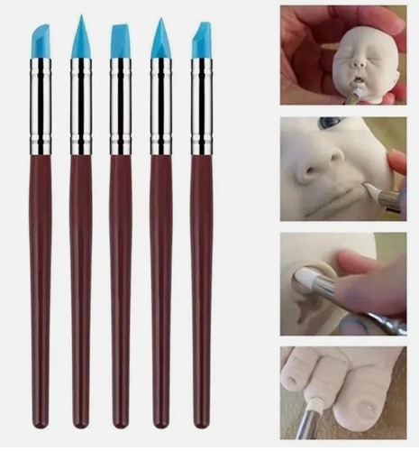 5pcs silicone clay sculpting - 5pcs,