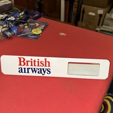 Vintage British Airways Desk Name Plate Airline Collectables Memorabilia