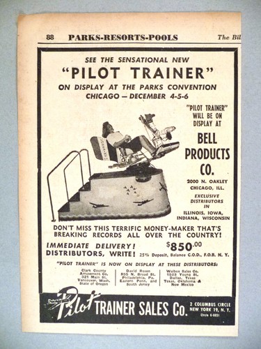 Pilot trainer amusement - amusement, ride