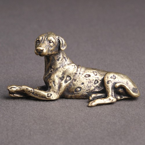 Brass dalmatian statue dog - brass,