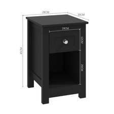 Small Side Table Slim Narrow