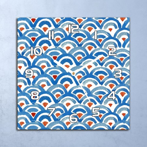 Glass clock 30x30 wall modern - 30x30,