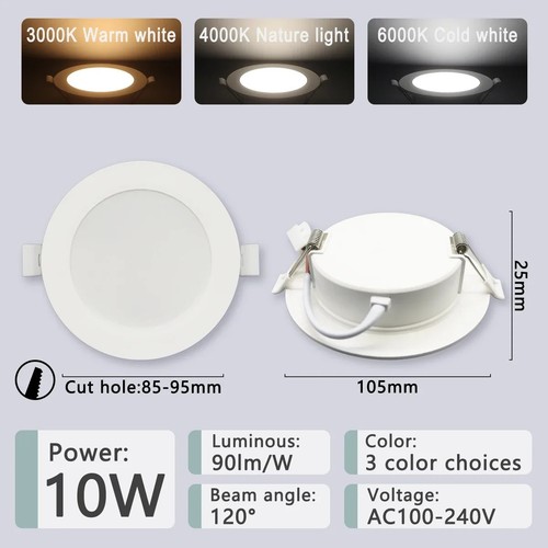 Round led downlight - led, ceiling