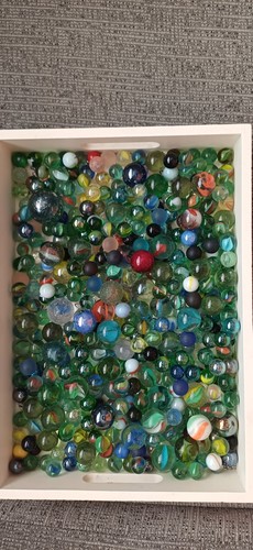 Mixed marble job lot - mixed, old