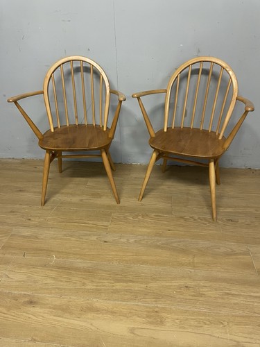 Pair ercol armchairs - of,