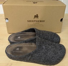 Shepherd of Sweden Felted Wool Slippers, Grey Size 41
