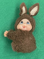 Miniature Mini Monchhichi Chicaboo  Clip Toy Plush 1980’s Vintage