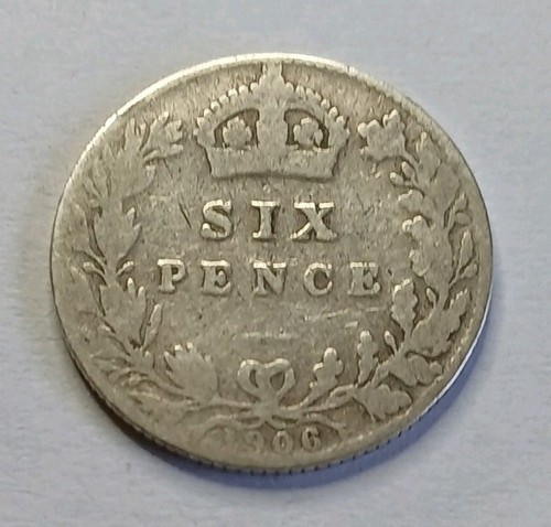 1906 sixpence edward - 1906,