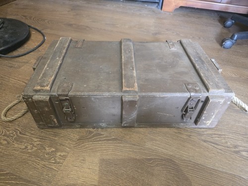 Vintage wooden ammo case - vintage, with