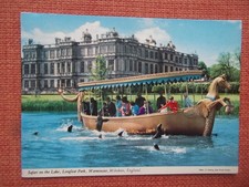 SAFARI ON THE LAKE, LONGLEAT PARK, WARMINSTER, WILTSHIRE POSTCARD