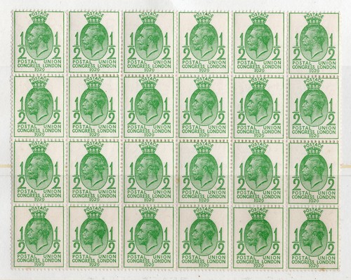 1929 upu 2d unmounted - 1929, 1/2d
